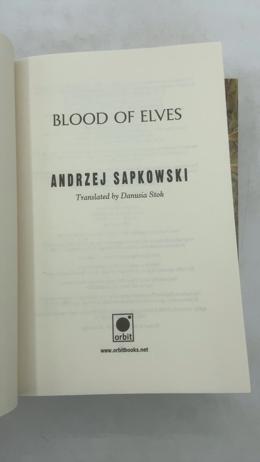 The Witcher set of 3 by Andrzej Sapkowski - title page