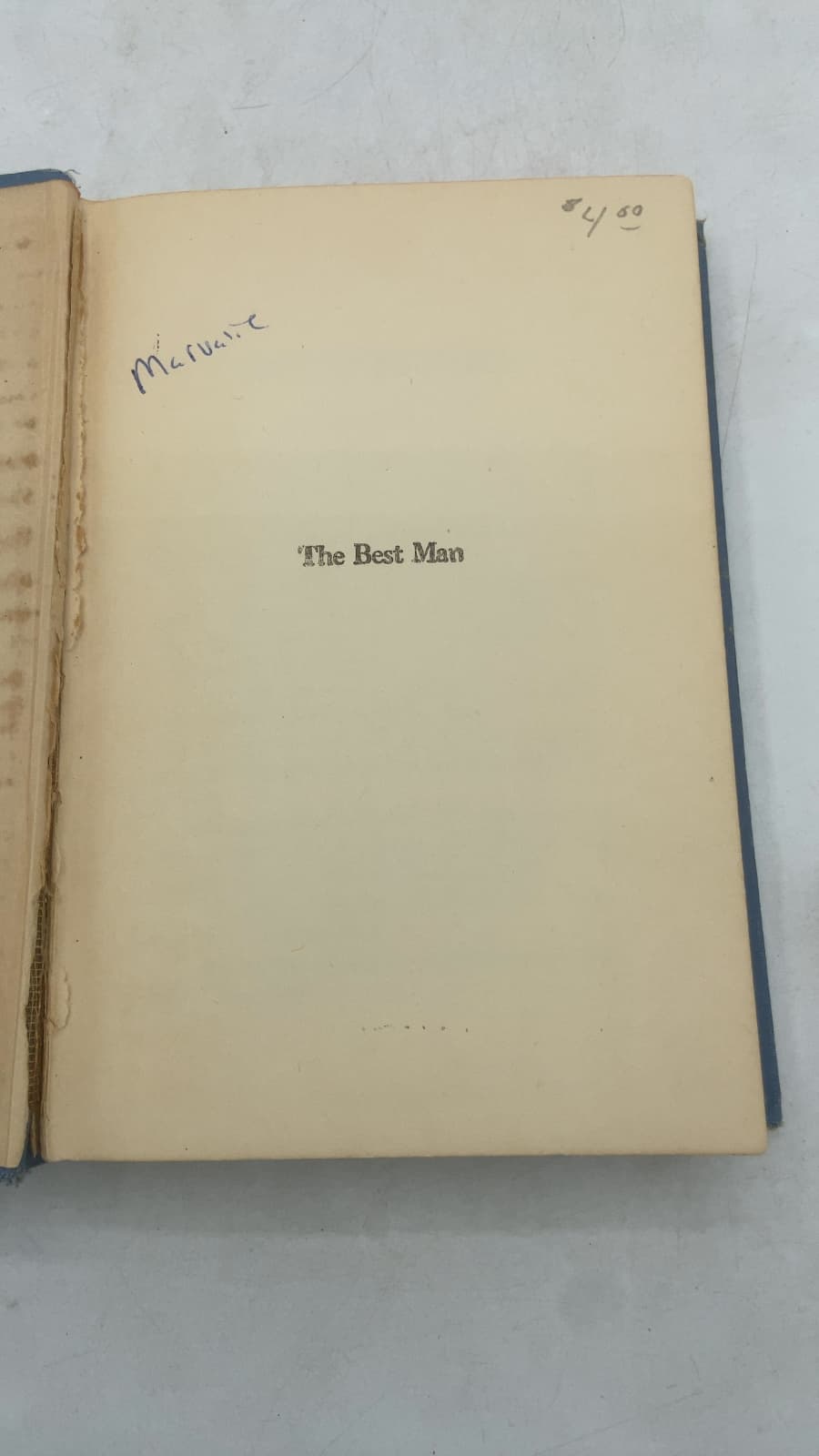 The Best Man by Grace Livingston Hill - title page