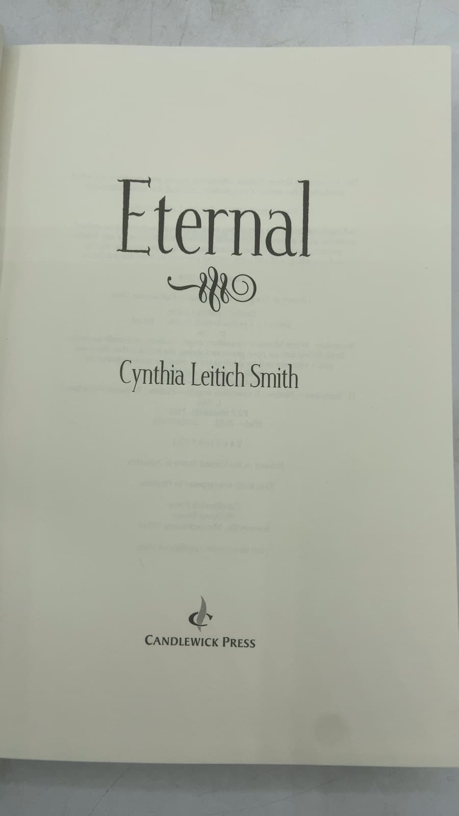 Eternal by Cynthia Leitich Smith - title page