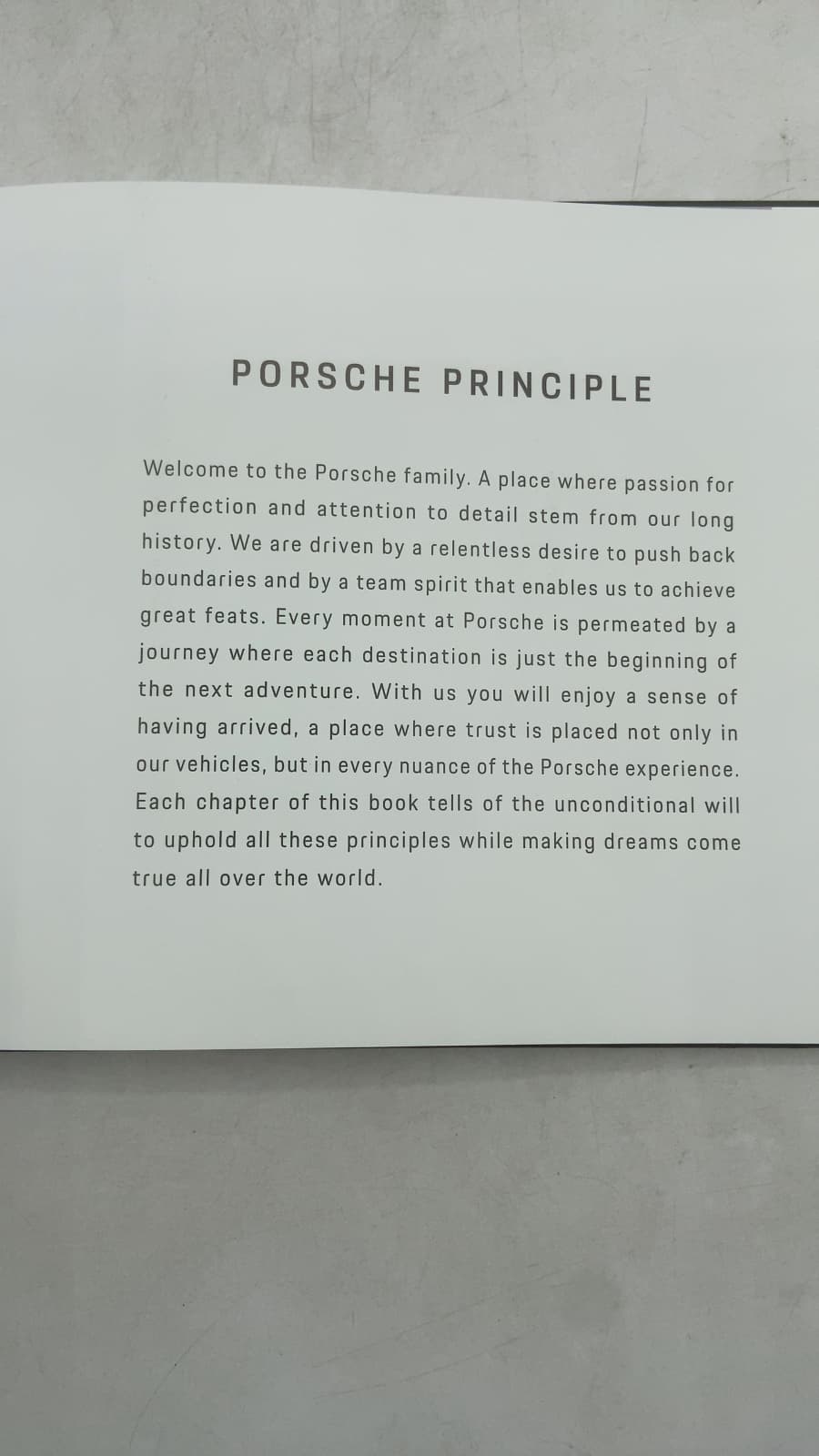 Porsche Principle - title page