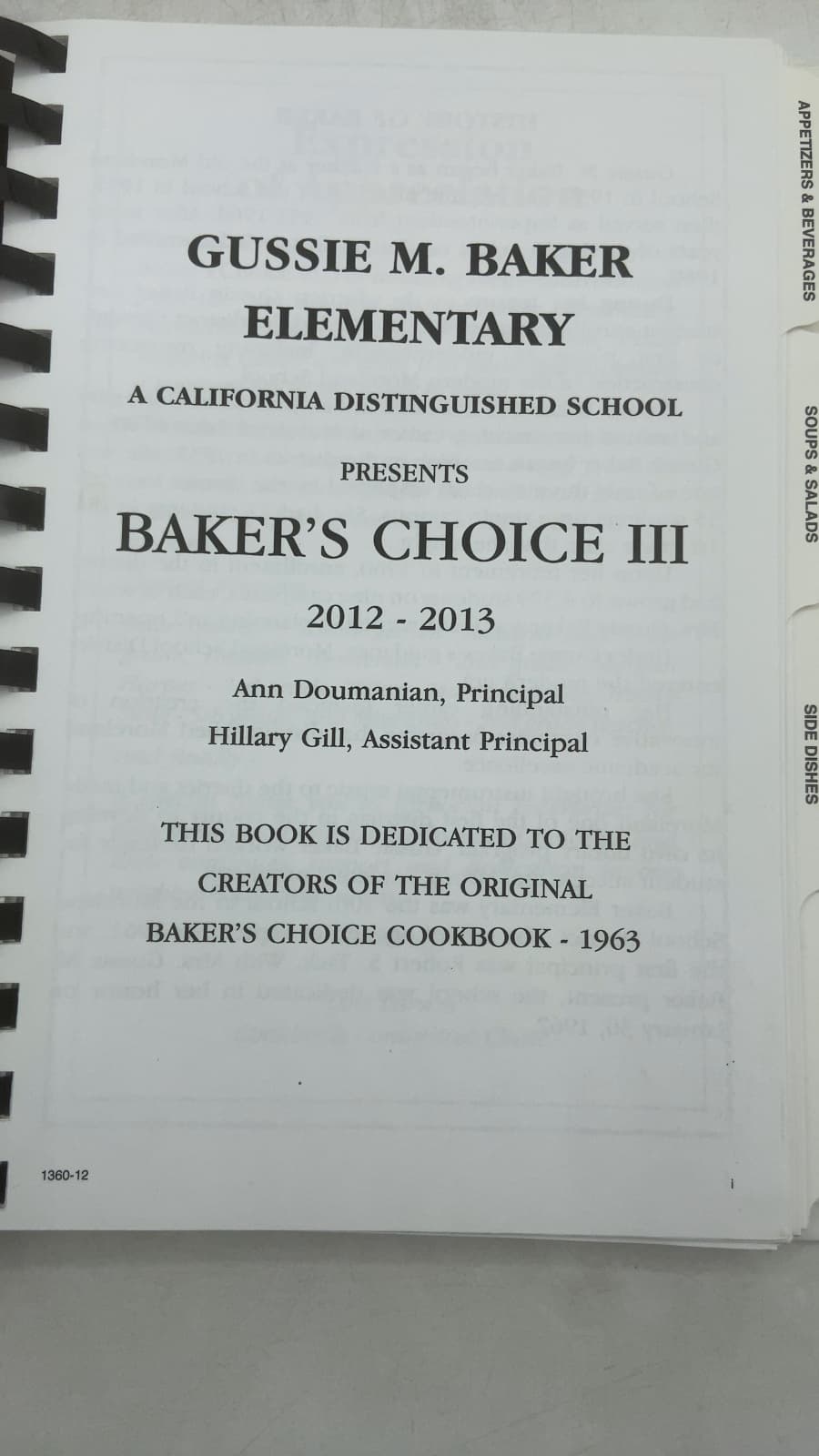 Baker's Choice III by Gussie M. Baker Elementary - title page
