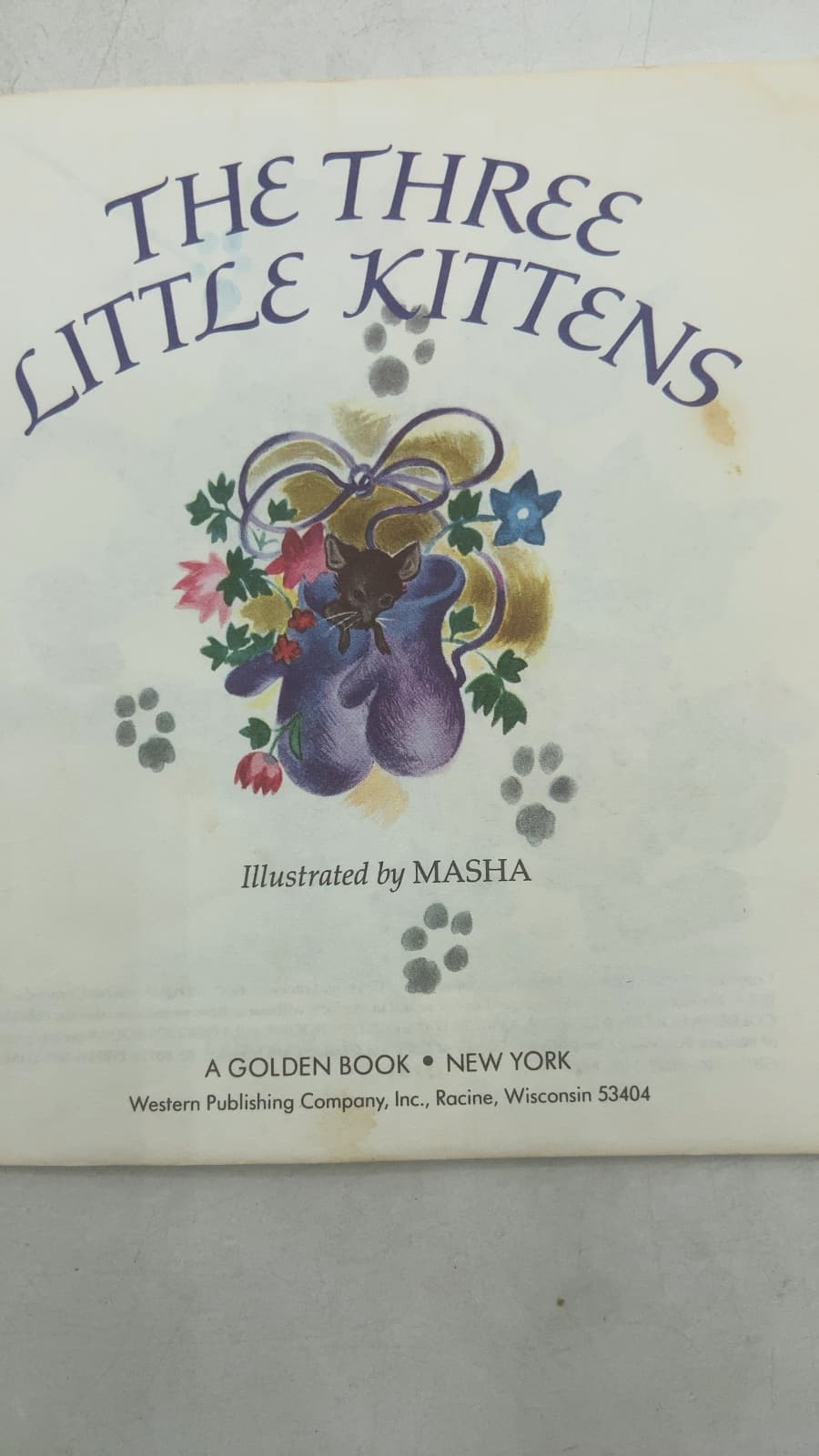 THE Three Little Kittens by Masha (Illustrator) - title page