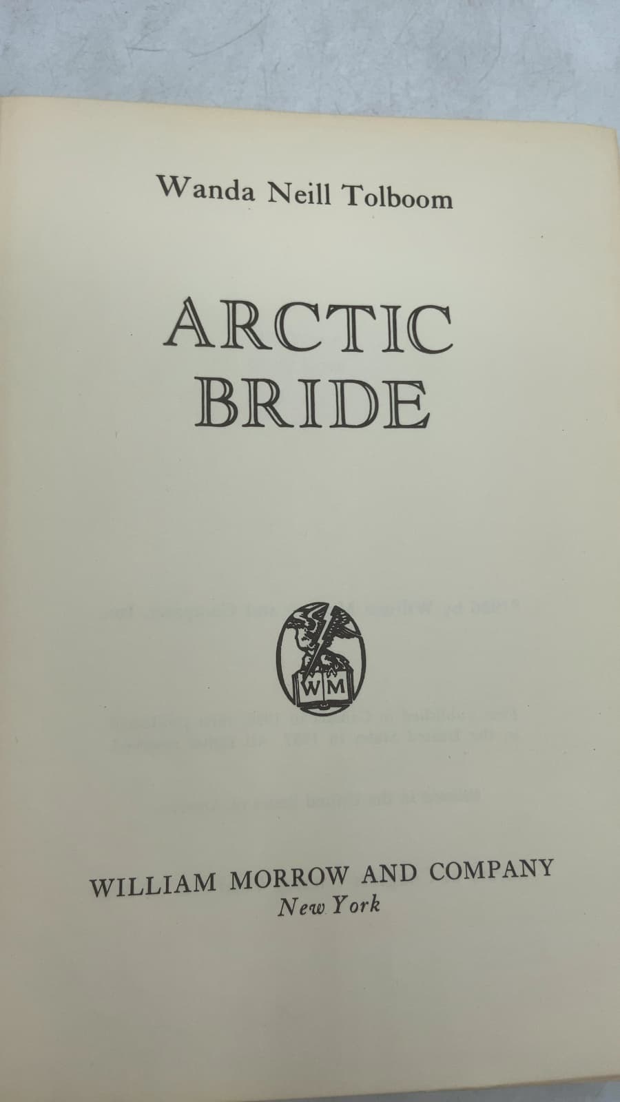 Arctic Bride by Wanda Neill Tolboom - title page