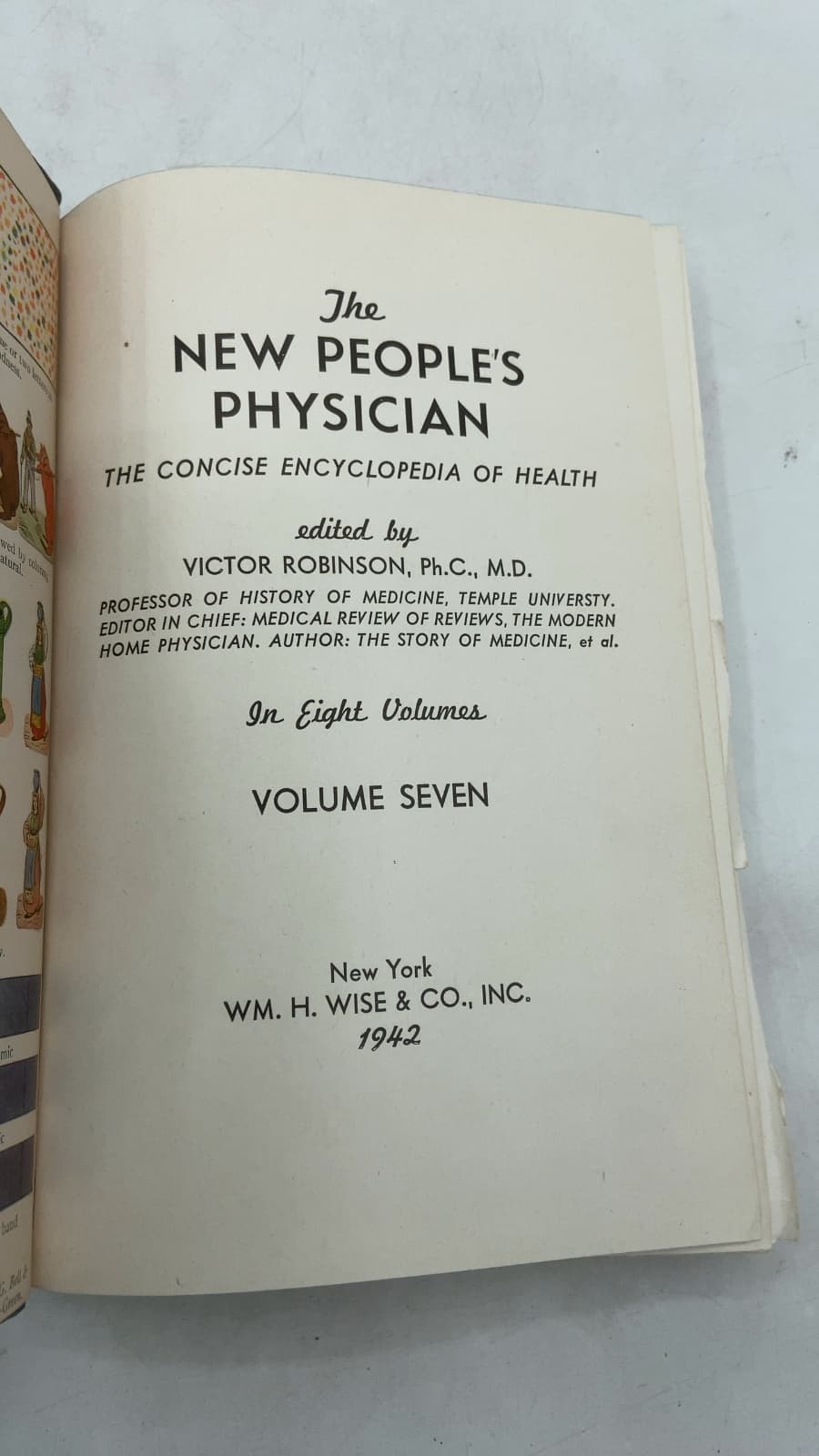 The New People's Physician: The Concise Encyclopedia of Health by Victor Robinson, Ph.C., M.D. - title page