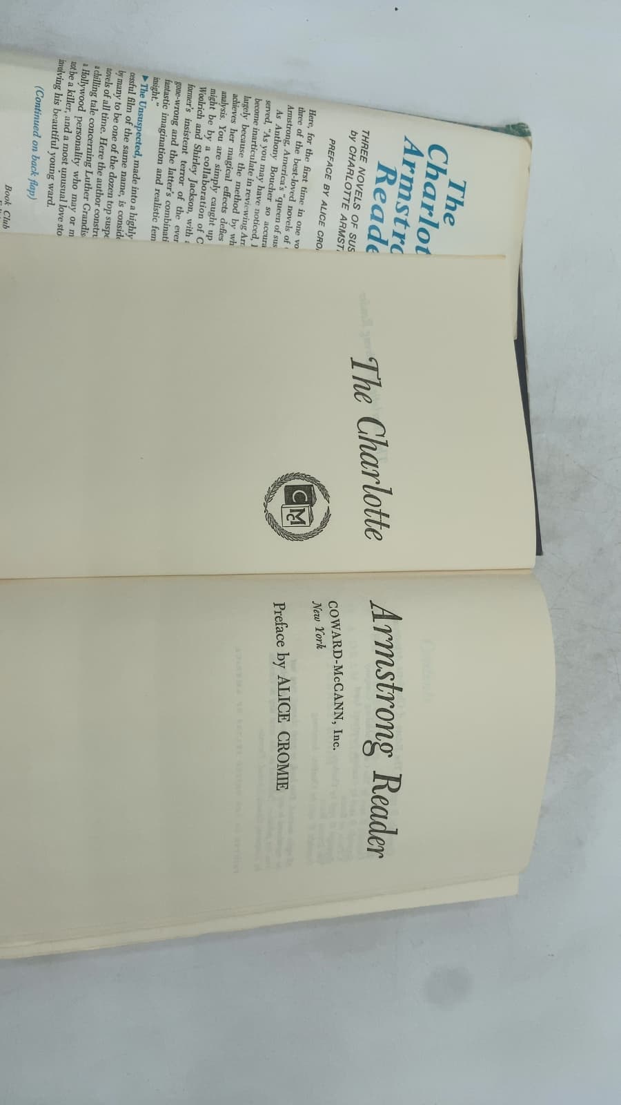 The Charlotte Armstrong Reader by Charlotte Armstrong - title page