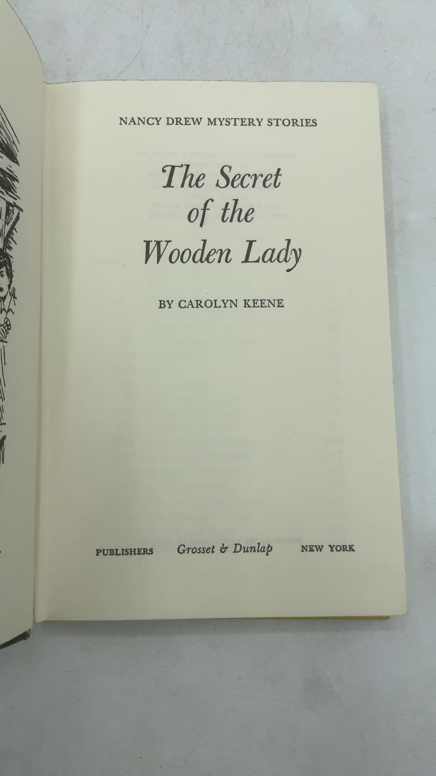 The Secret of the Wooden Lady by Carolyn Keene - title page