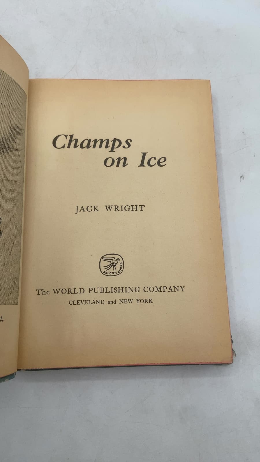 Champs on Ice by Jack Wright - title page