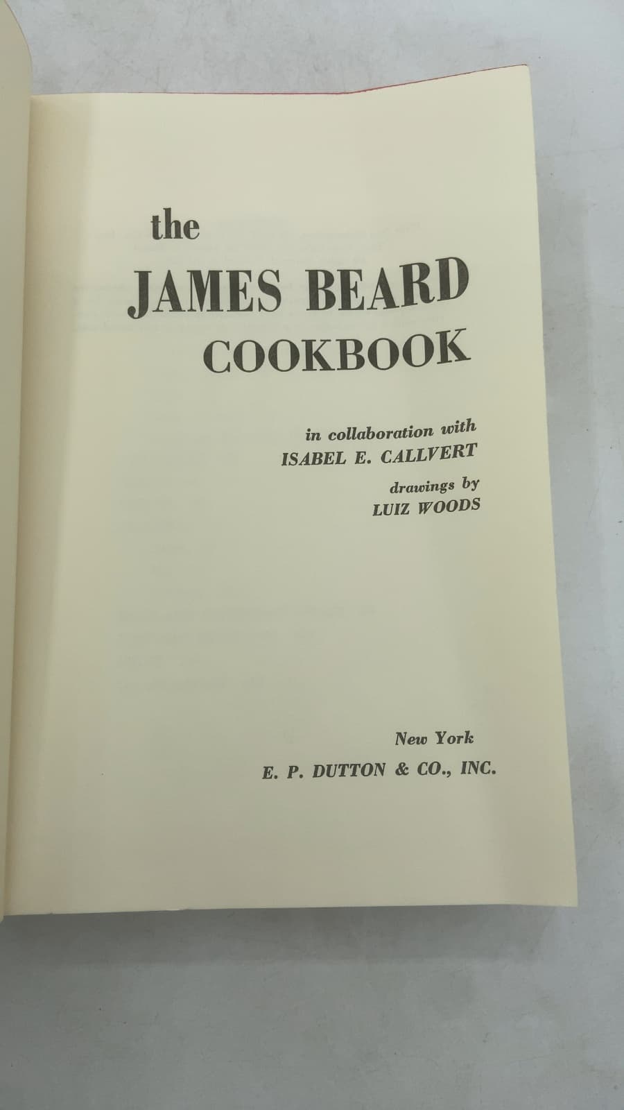 The James Beard Cookbook by James Beard - title page