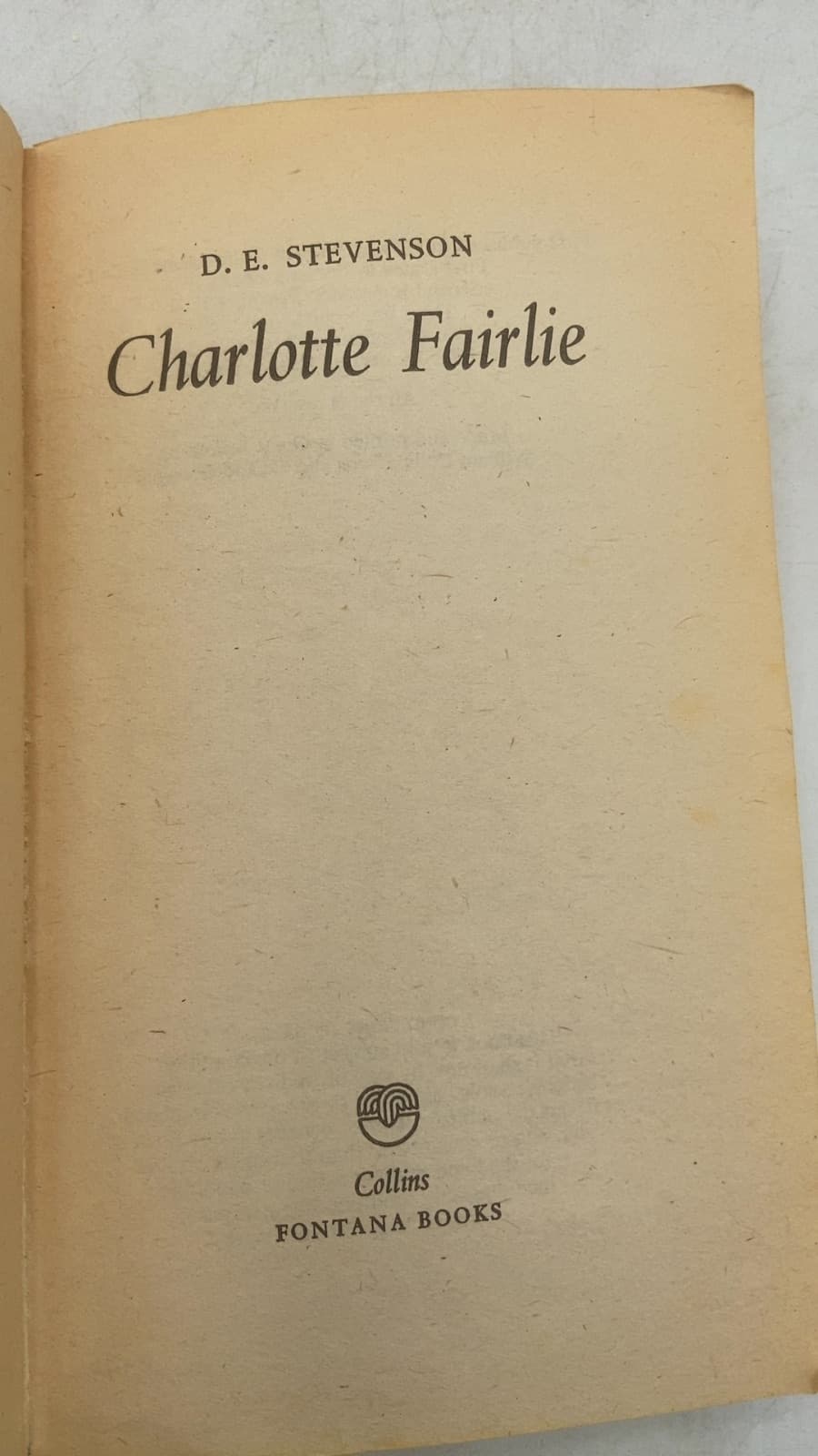 Charlotte Fairlie by D. E. Stevenson - title page