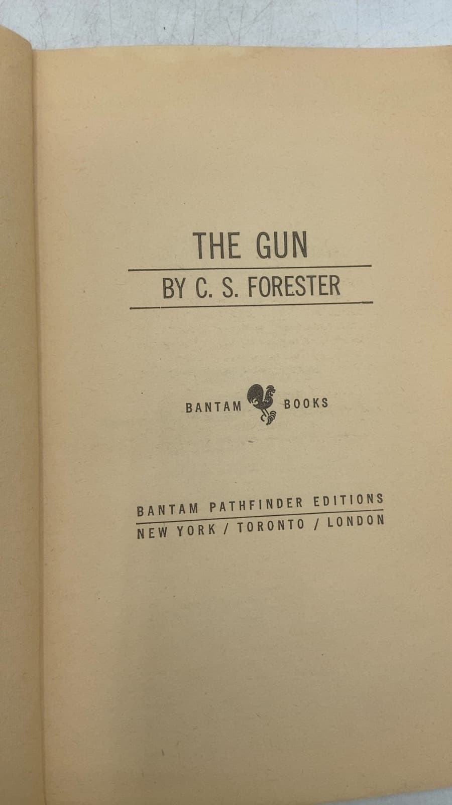 THE GUN by C. S. Forester - title page