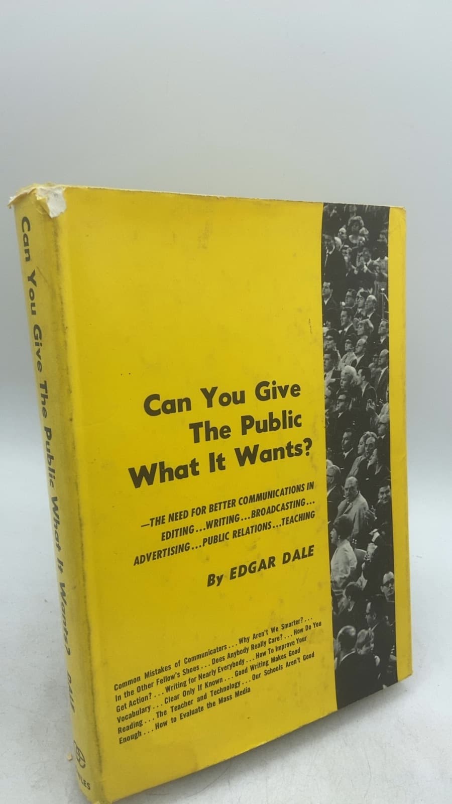 Can You Give the Public What It Wants? by Edgar Dale - front cover