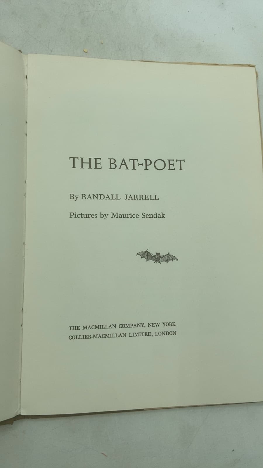 THE BAT-Poet by Randall Jarrell - title page