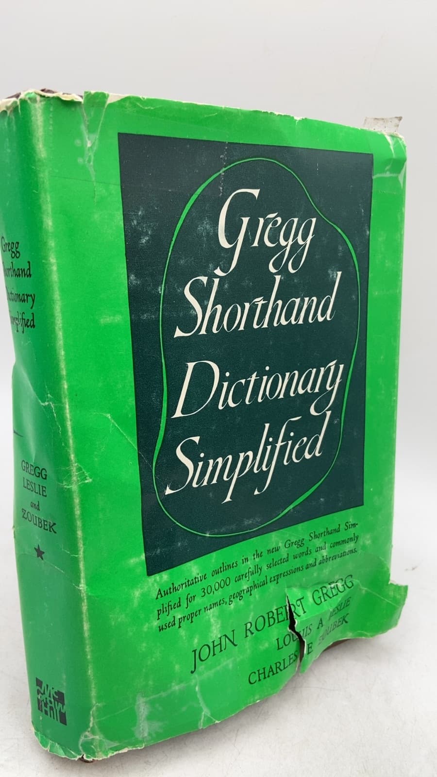 Gregg Shorthand Dictionary Simplified by John Robert Gregg, Louis A. Leslie, Charles E. Zoubek - front cover