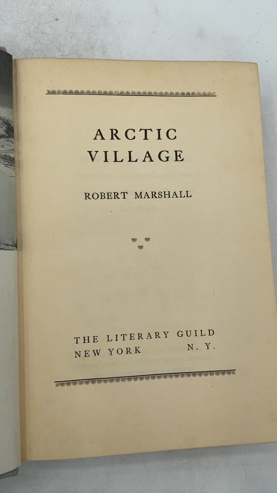 Arctic Village by Robert Marshall - title page