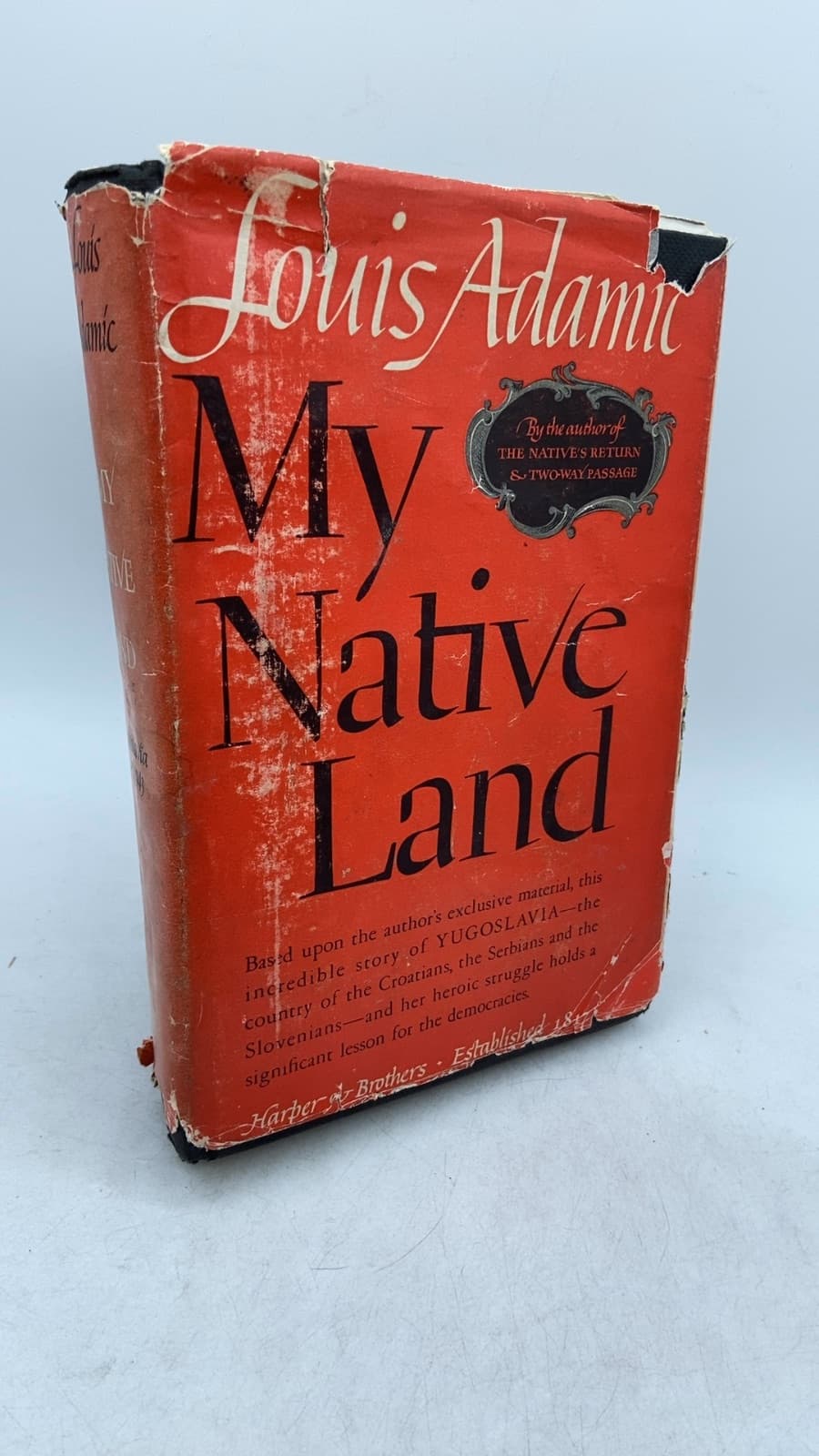 My Native Land by Louis Adamic - front cover