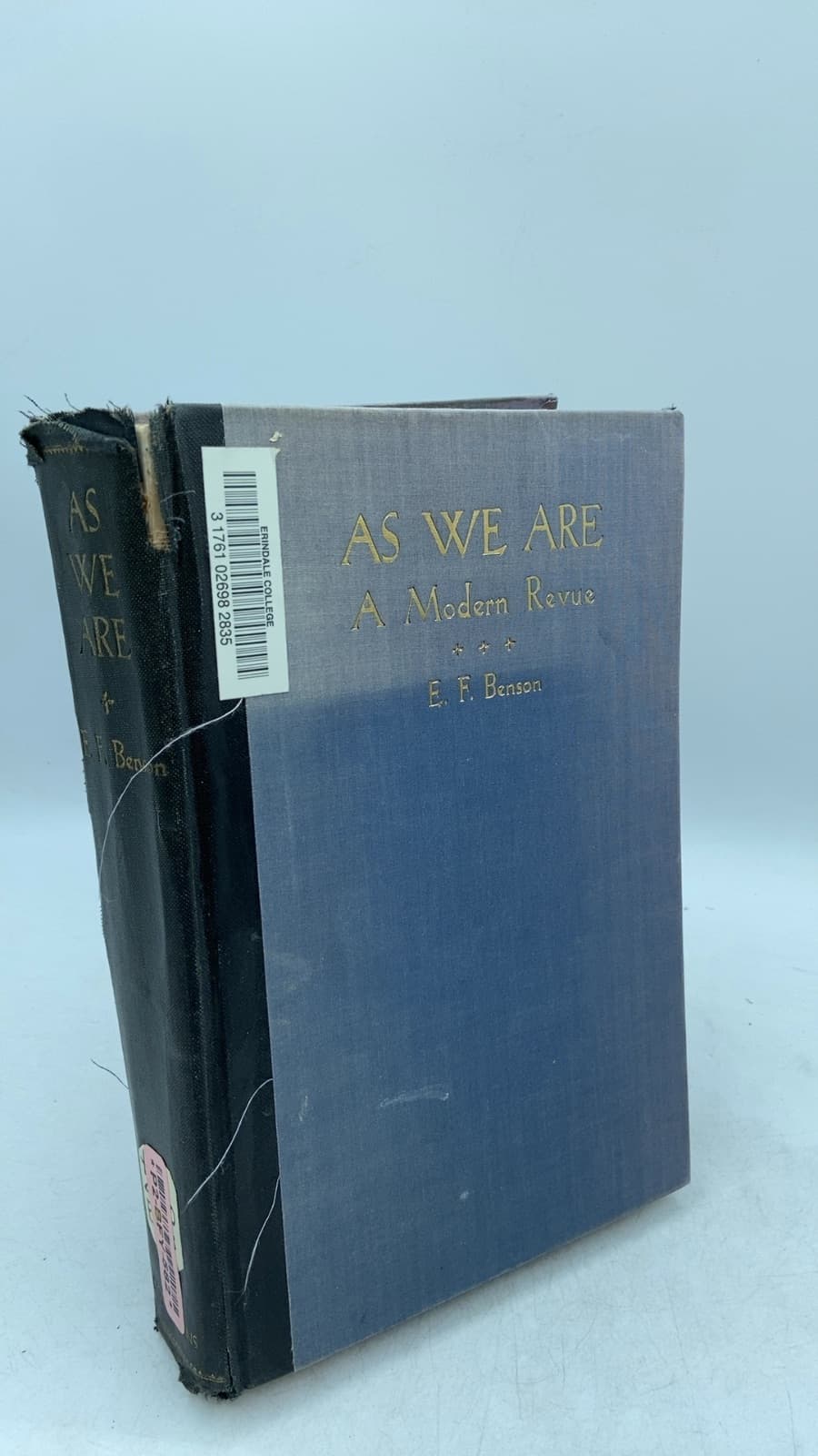 AS WE ARE A Modern Revue by E. F. Benson - front cover
