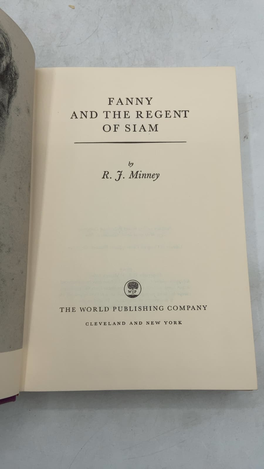 Fanny and the Regent of Siam by R. J. Minney - title page
