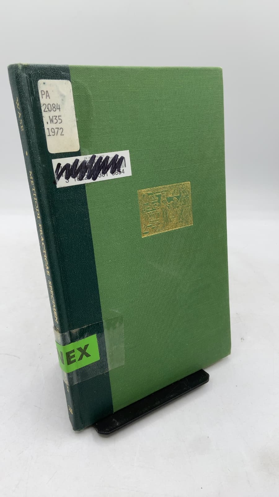 Methodi Practicae Specimen 1660 by Christopher Wase - front cover