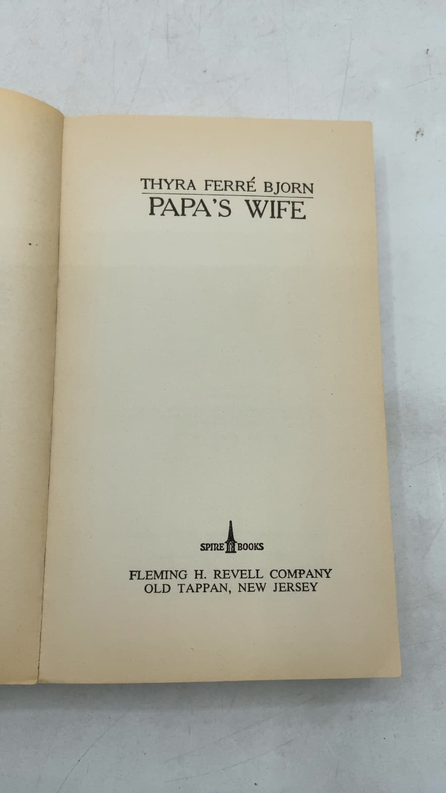 Papa's Wife by Thyra Ferre Bjorn - title page