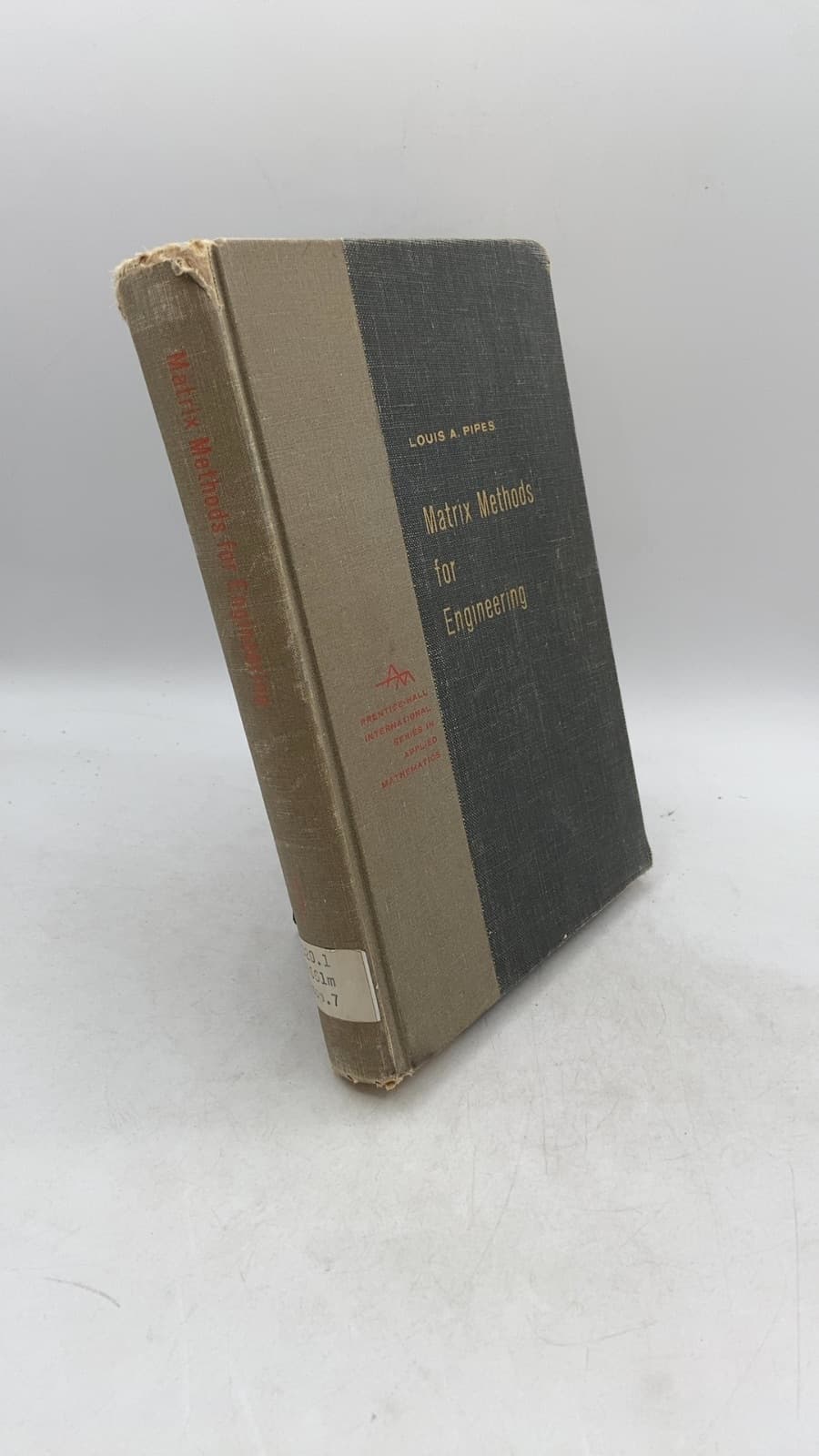 Matrix Methods for Engineering by Louis A. Pipes - front cover