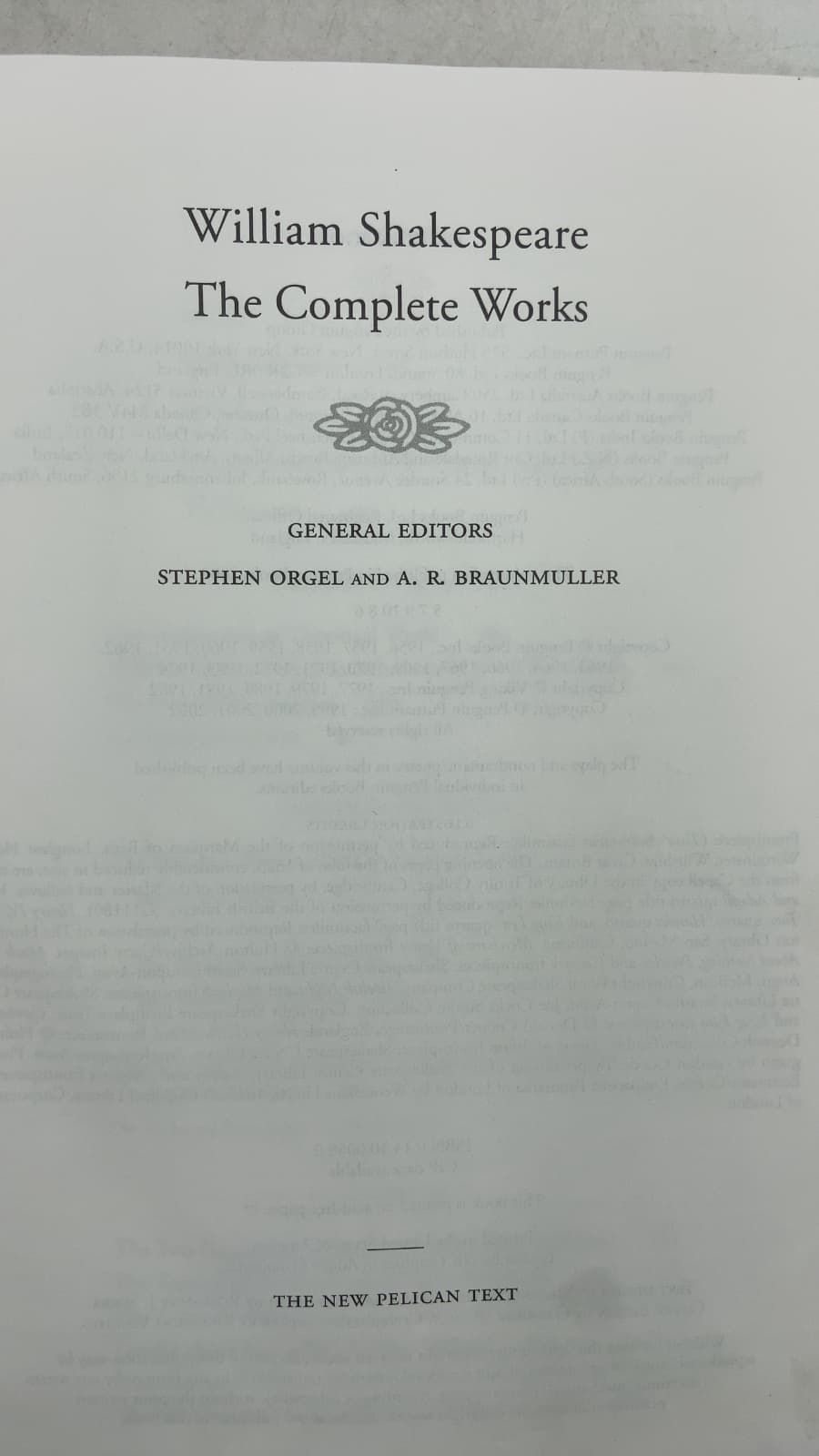 The Complete Works by William Shakespeare - title page
