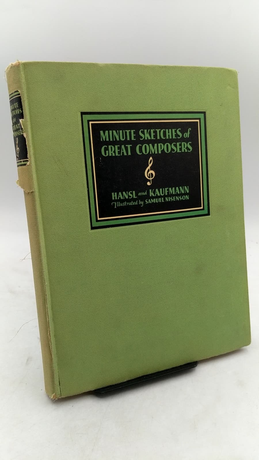 Minute Sketches of Great Composers by Eva v. B. Hansl and Helen L. Kaufmann - front cover