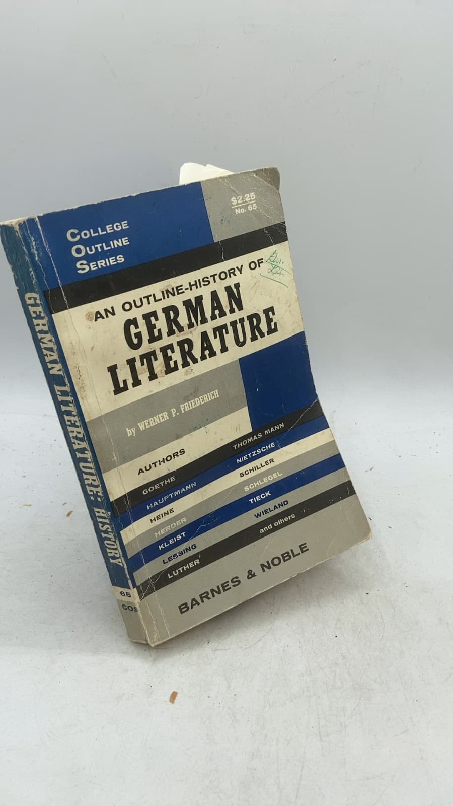 An Outline-History of German Literature by Werner P. Friederich - front cover