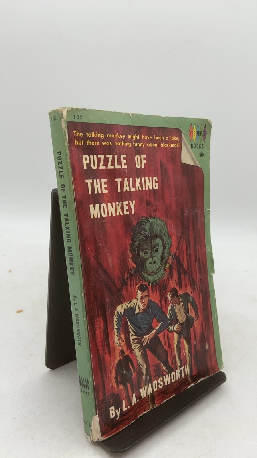 Puzzle of the Talking Monkey by L. A. Wadsworth - front cover