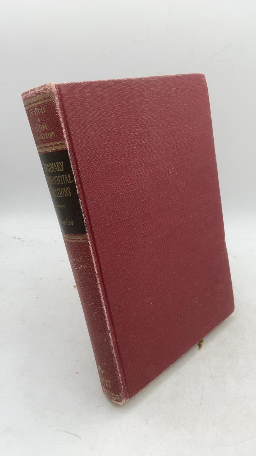 Ordinary Differential Equations by Wilfred Kaplan - front cover