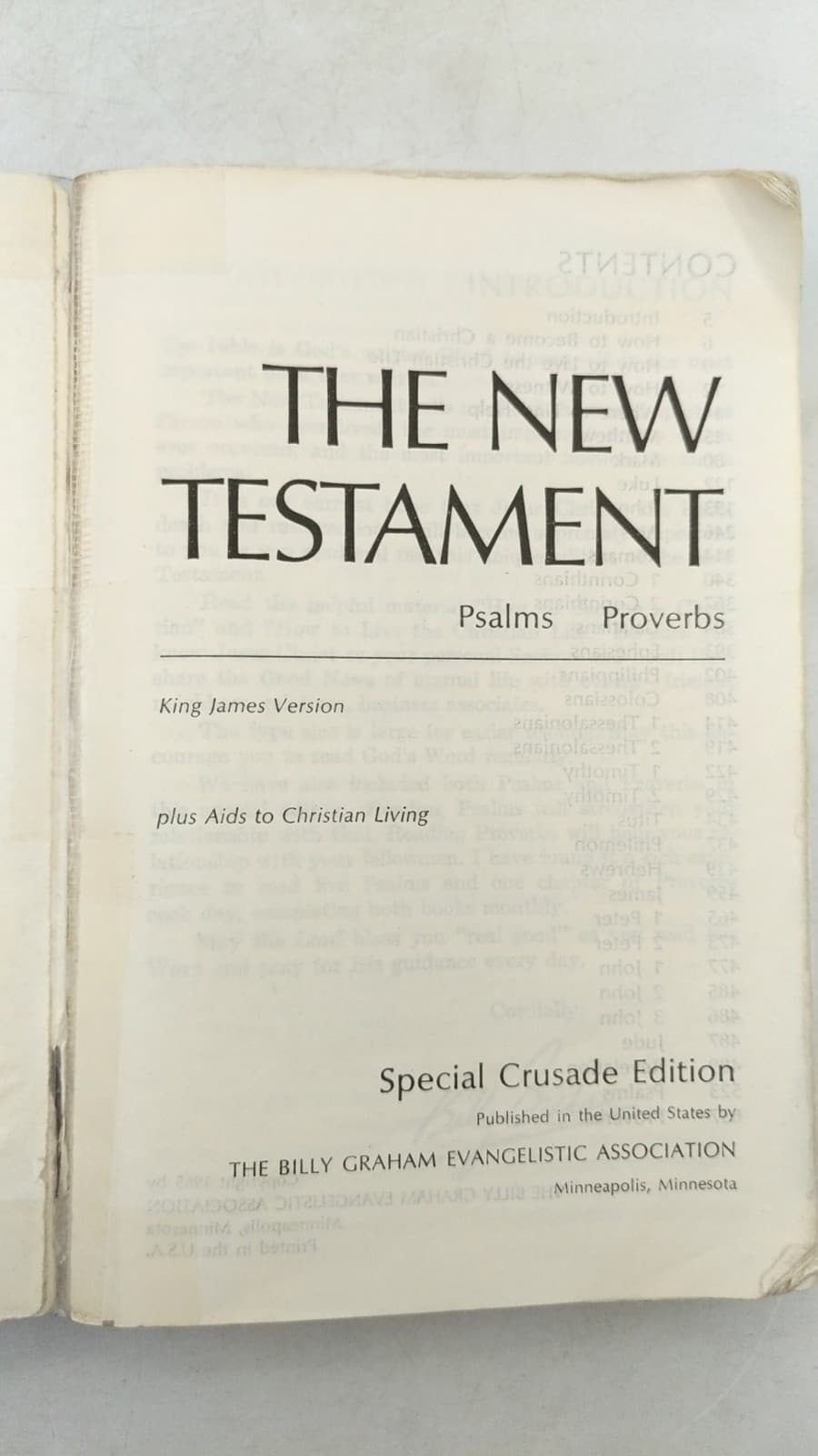 The New Testament: Psalms / Proverbs / Aids to Christian Living - title page