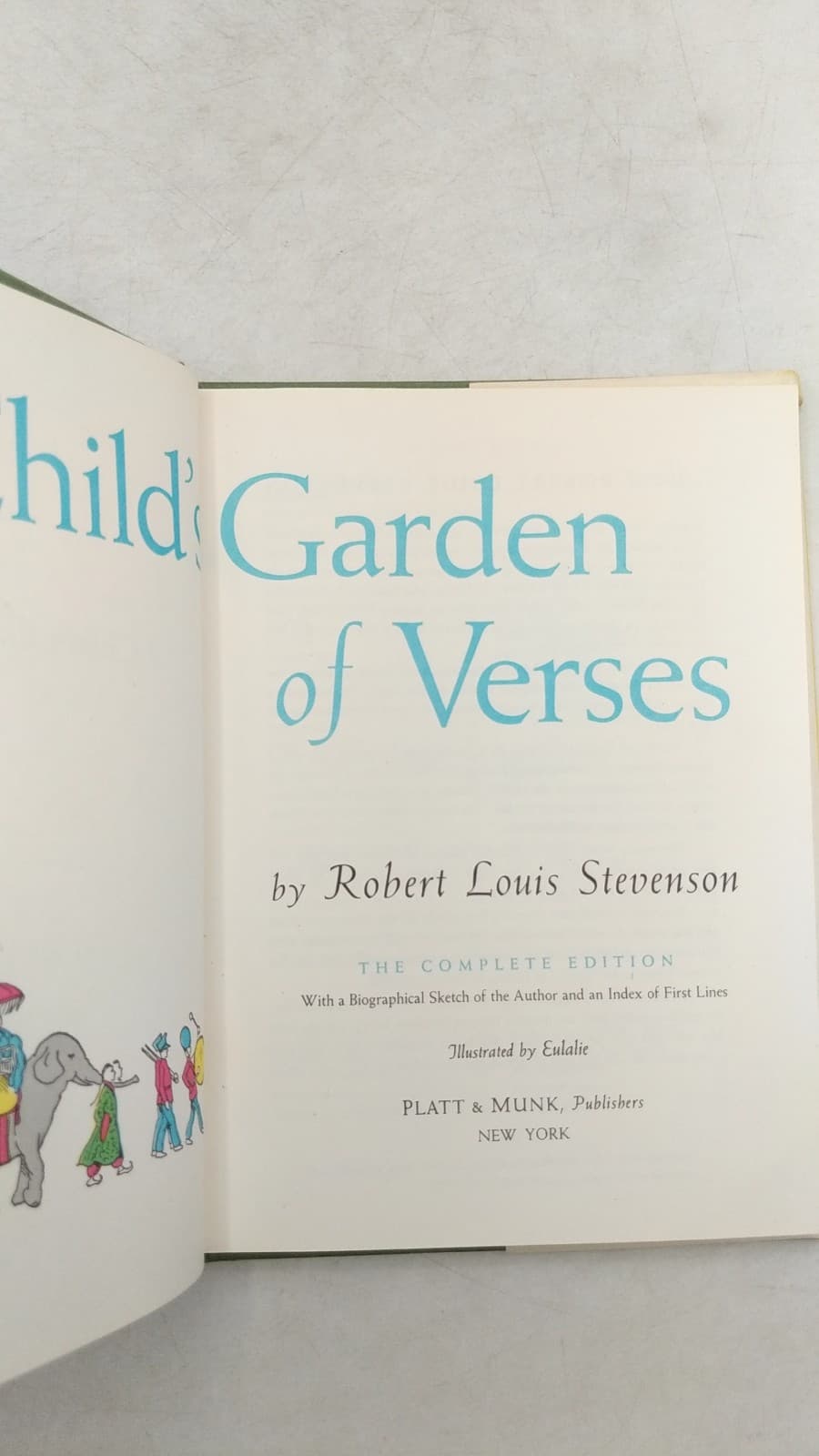 A Child's Garden of Verses by Robert Louis Stevenson - title page
