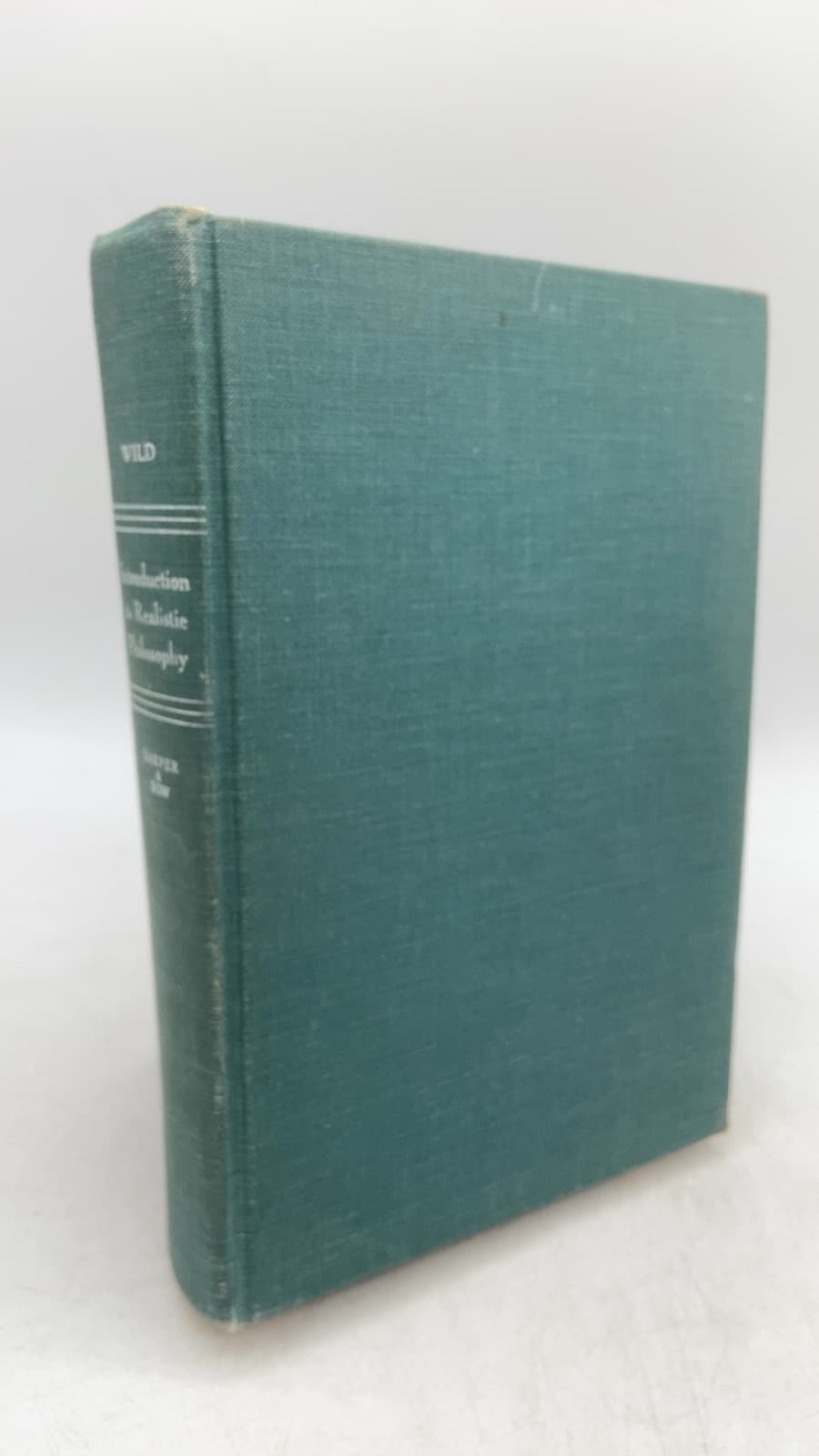 Introduction TO Realistic Philosophy by John Wild - front cover