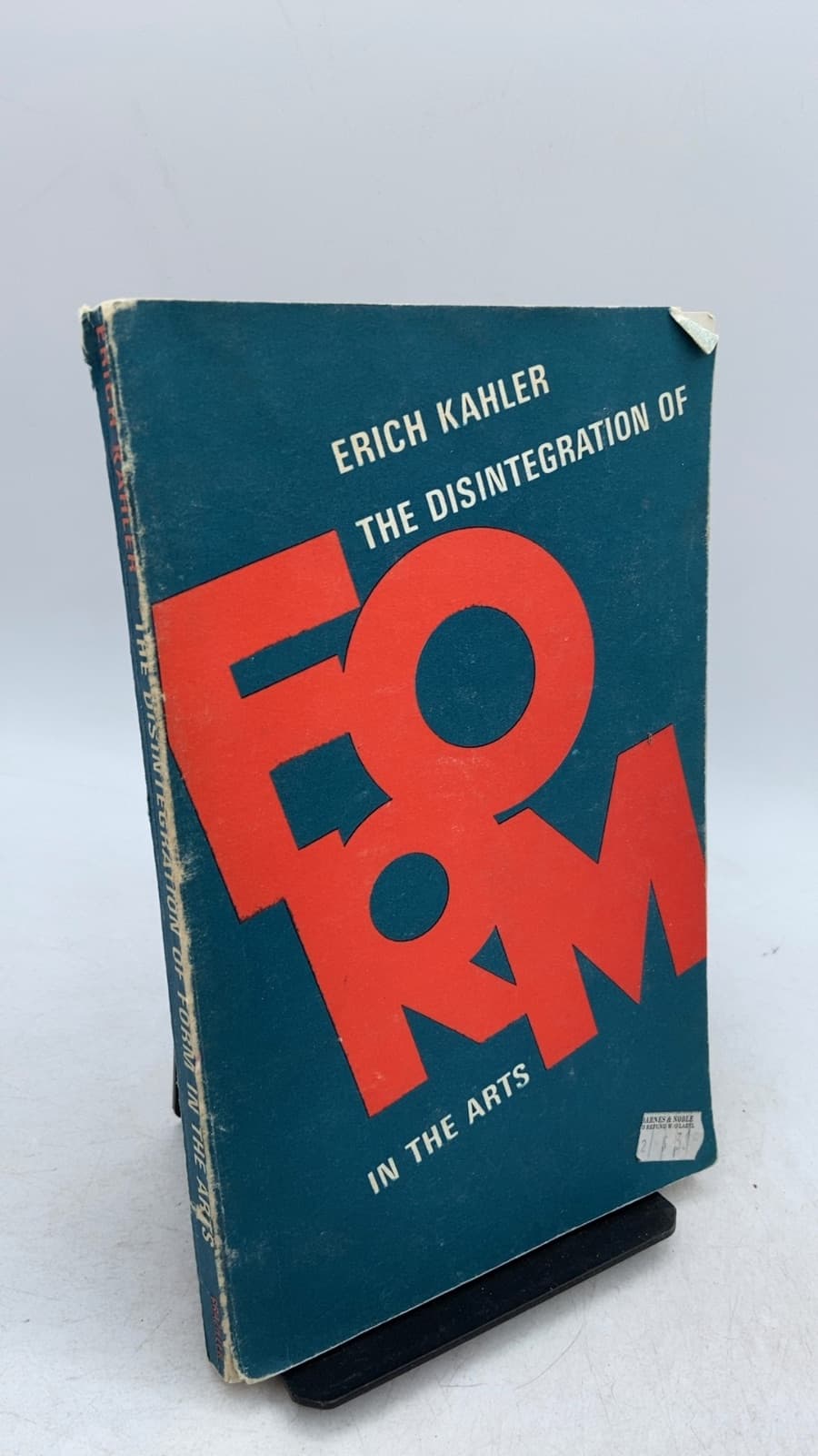 The Disintegration of Form in the Arts by Erich Kahler - front cover