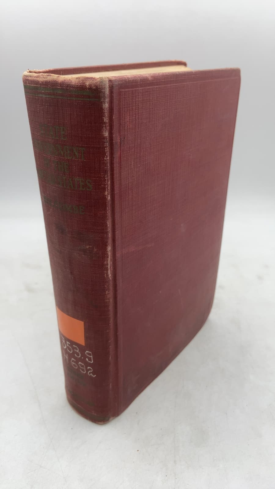 State Government in the United States by Arthur N. Holcombe - front cover