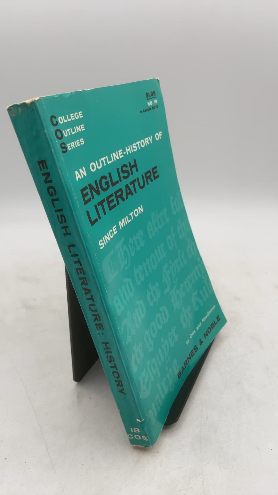 An Outline-History of English Literature: Volume II: Since Milton by William Bradley Otis and Morriss H. Needleman - front cover