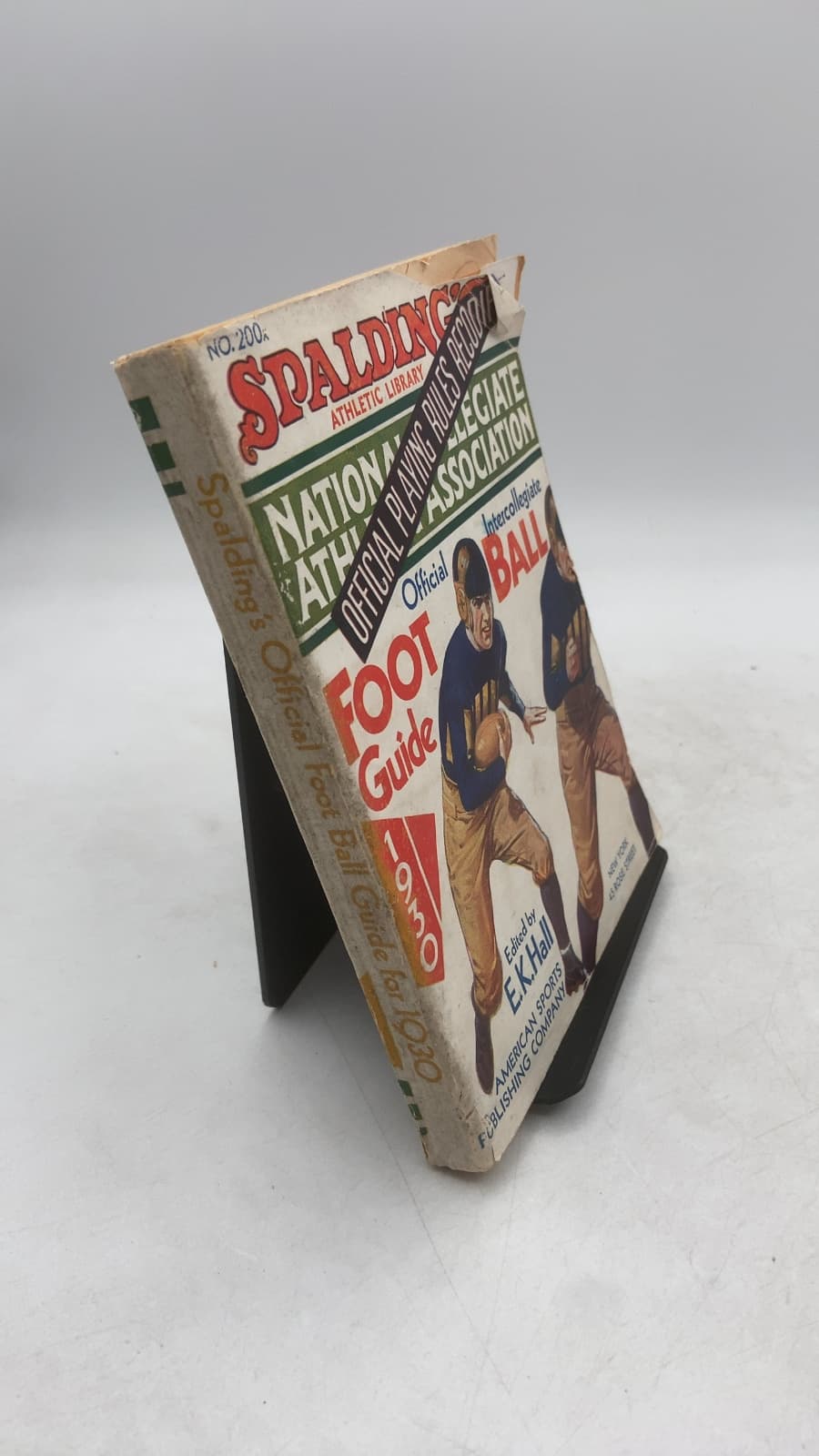 Official Intercollegiate Football Guide 1930 by E.K. Hall - front cover