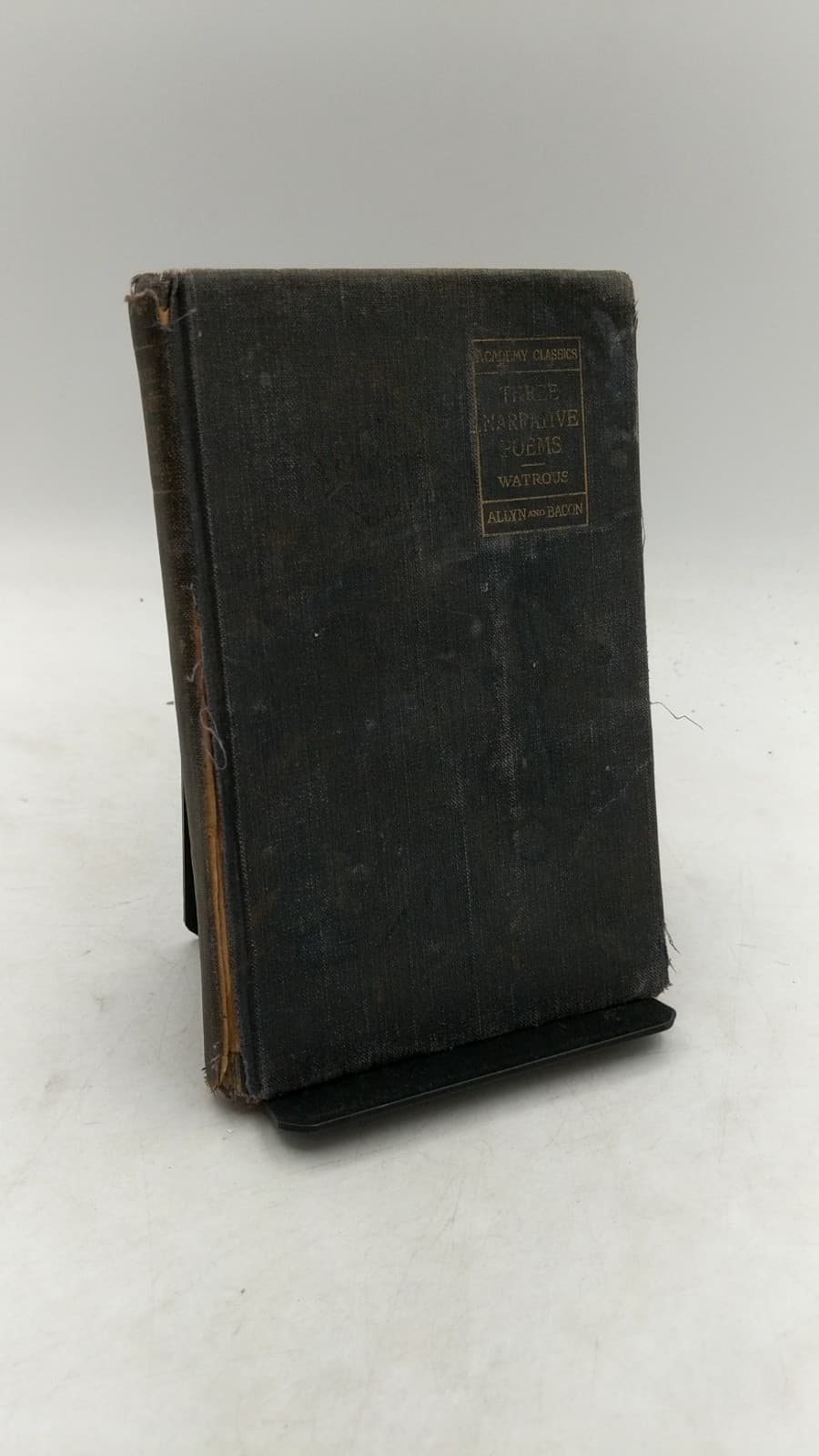 Three Narrative Poems: Coleridge: The Rime of the Ancient Mariner; Arnold: Sohrab and Rustum; Tennyson: Enoch Arden by George A. Watrous, A.M. (Editor) - front cover