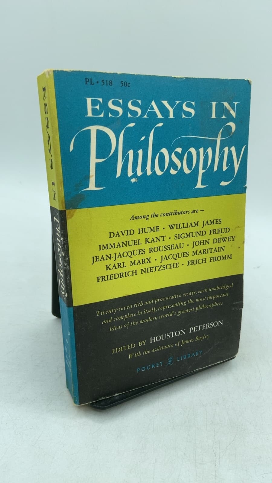 Essays in Philosophy by Edited and with notes by Houston Peterson, with the assistance of James Bayley - front cover