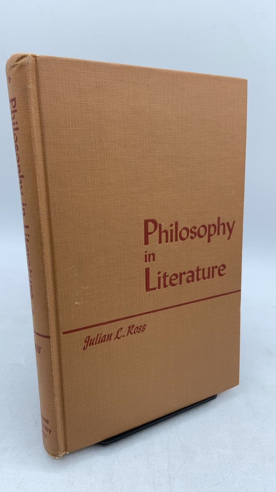 Philosophy in Literature by Julian L. Ross - front cover