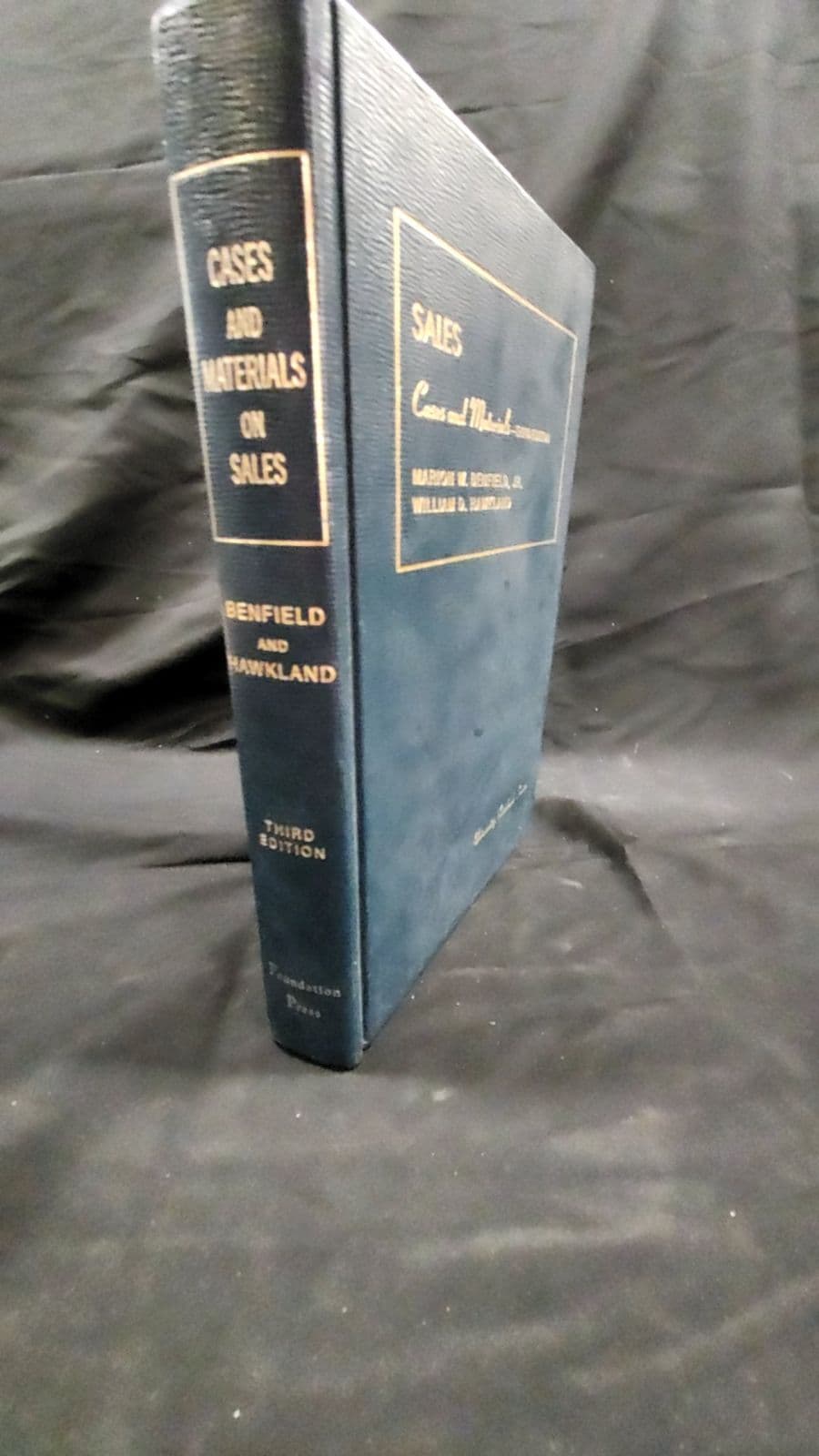 Cases and Materials on Sales by Marion W. Benfield, Jr. and William D. Hawkland - front cover