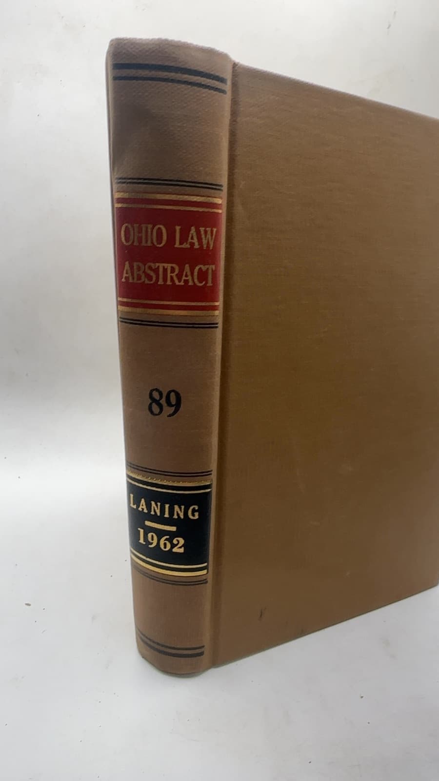 The Ohio Law Abstract Volume 89 by Sheldon R. Laning, Editor - front cover