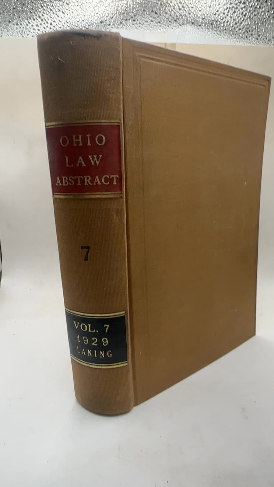 Ohio Law Abstract 7 - front cover