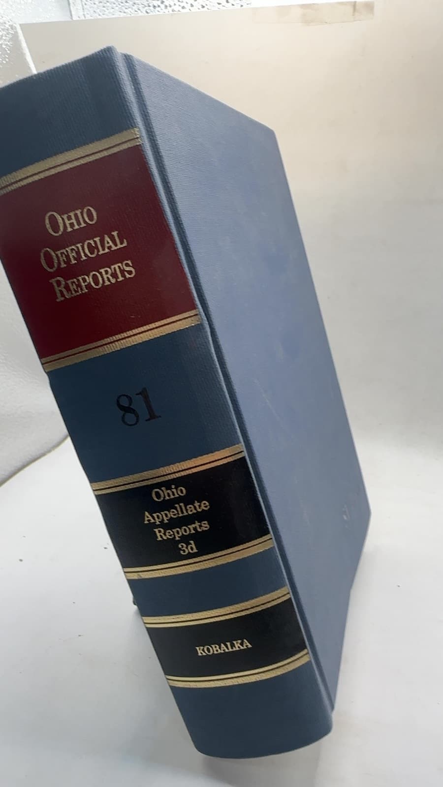 Ohio Official Reports by Walter S. Kobalka - front cover