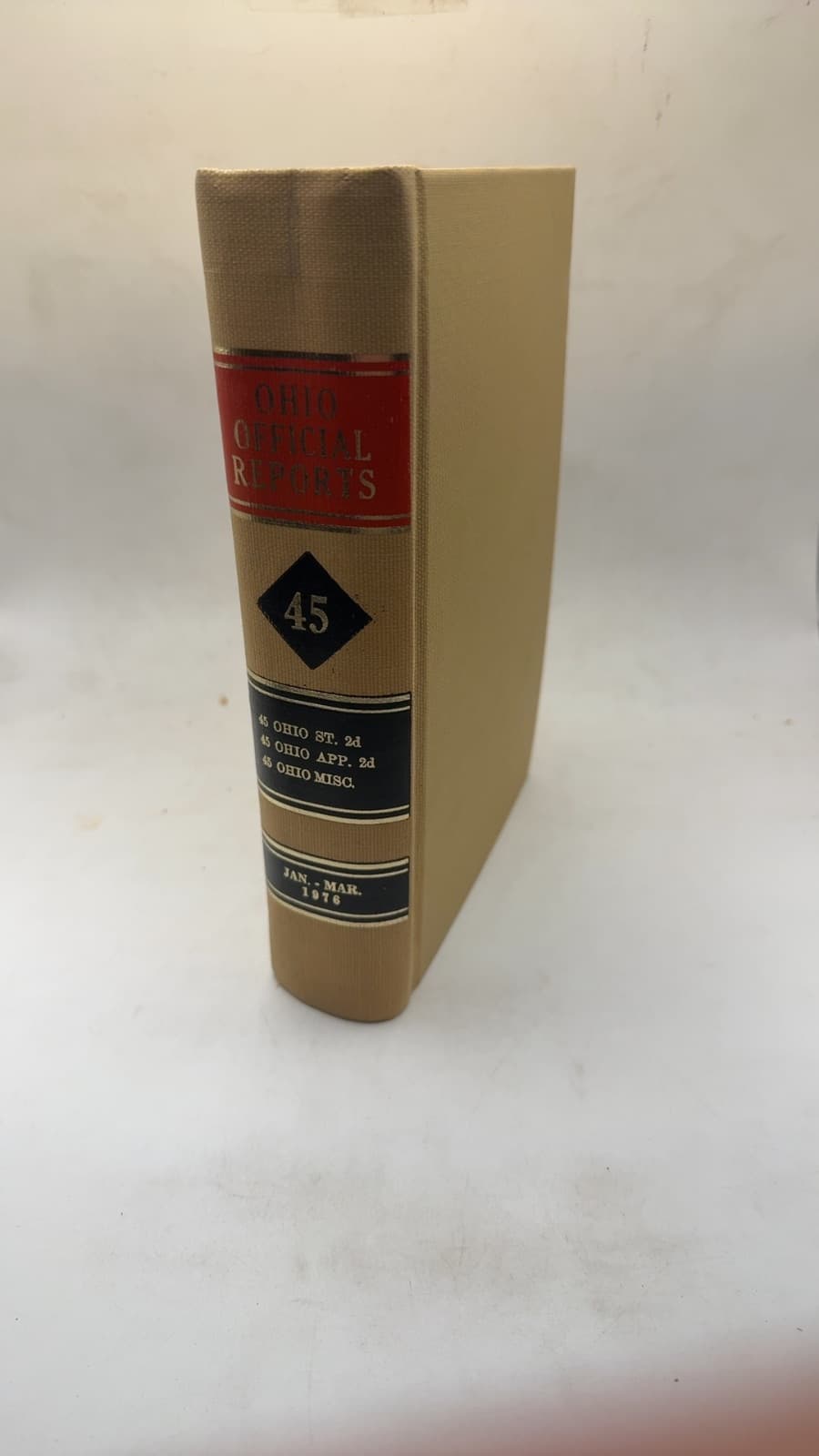 Ohio Official Reports 45 by William W. Docter - front cover