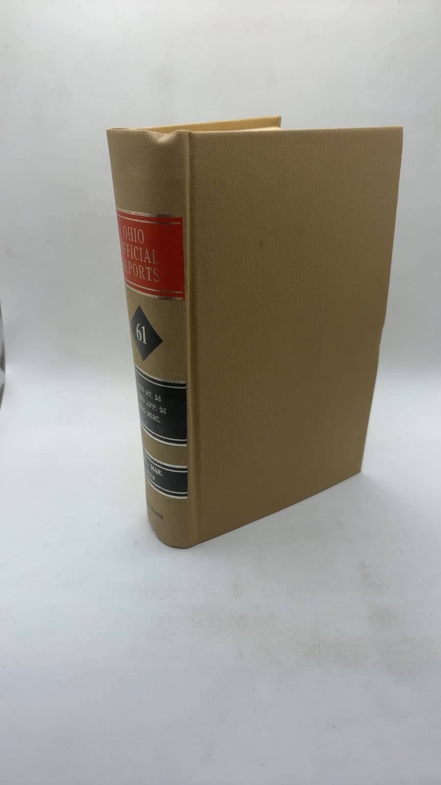 Ohio Official Reports Volume 61 by William W. Docter - front cover