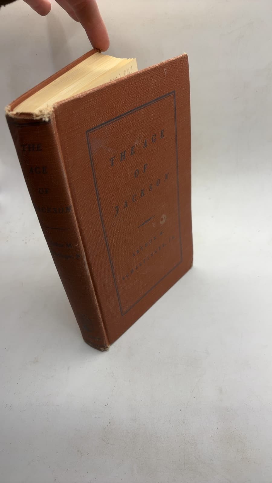THE AGE OF Jackson by Arthur M. Schlesinger, Jr. - front cover