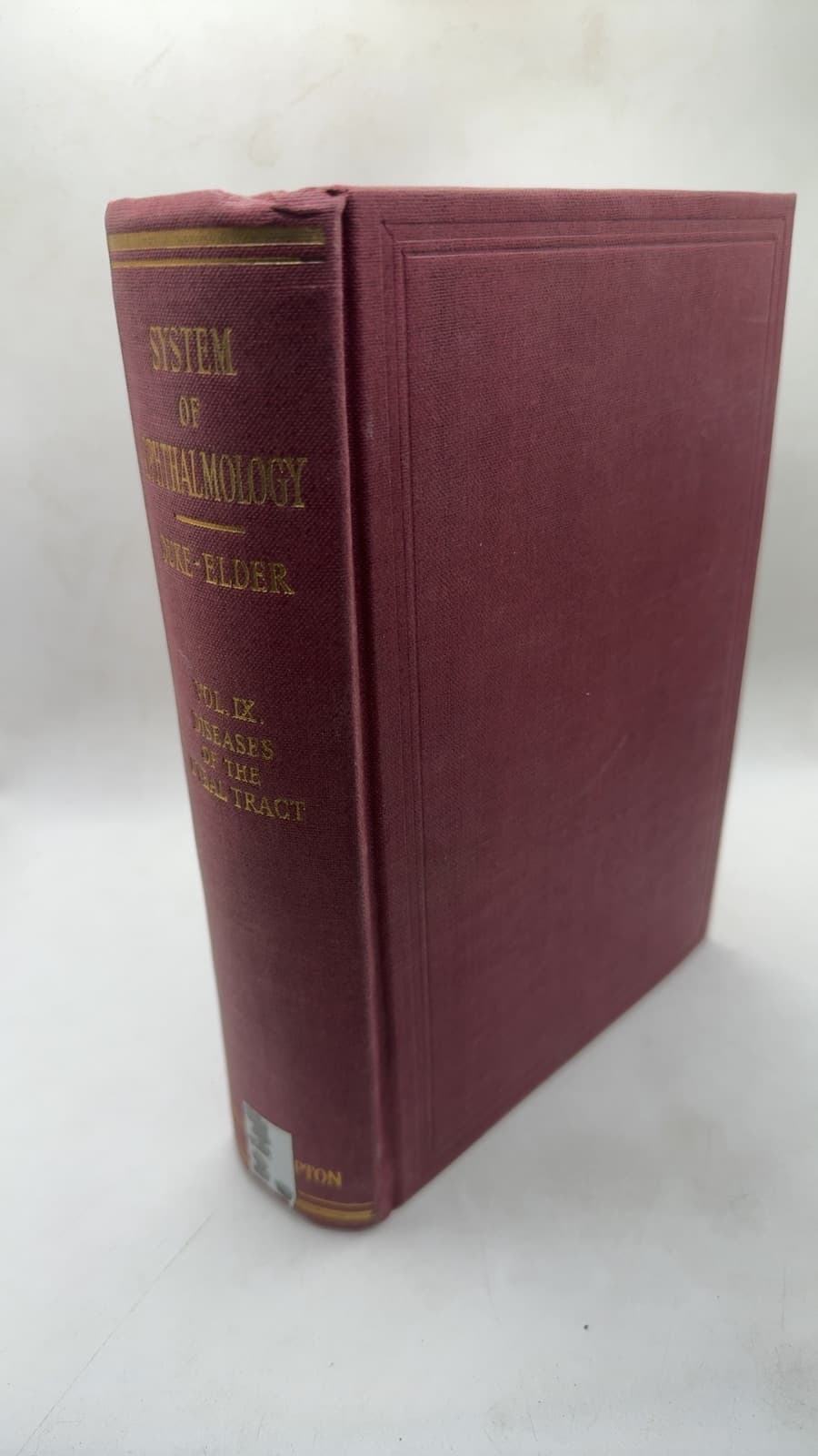 System of Ophthalmology vol IX by Duke-Elder - front cover