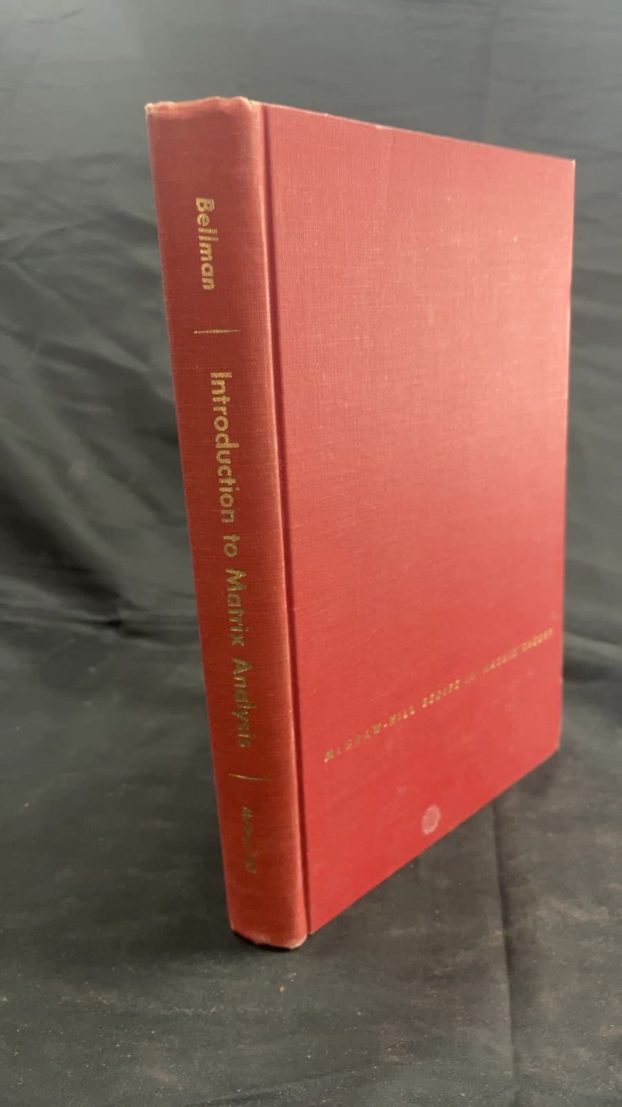 Introduction to Matrix Analysis by Richard Bellman - front cover