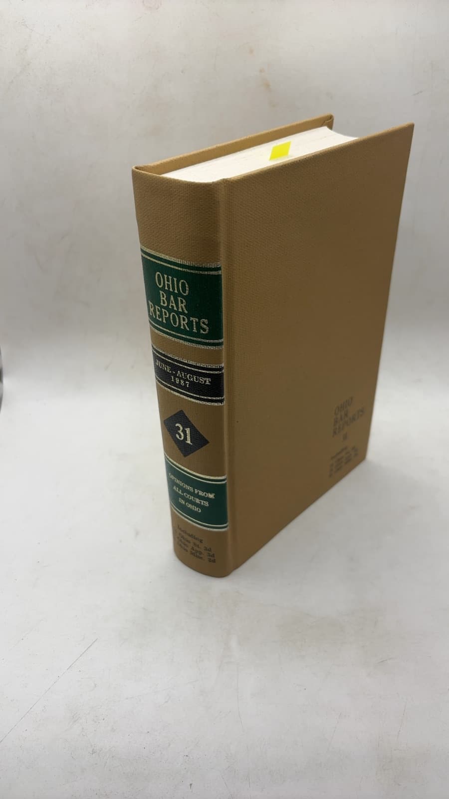 Ohio Bar Reports by William C. Moore (Editor) - front cover