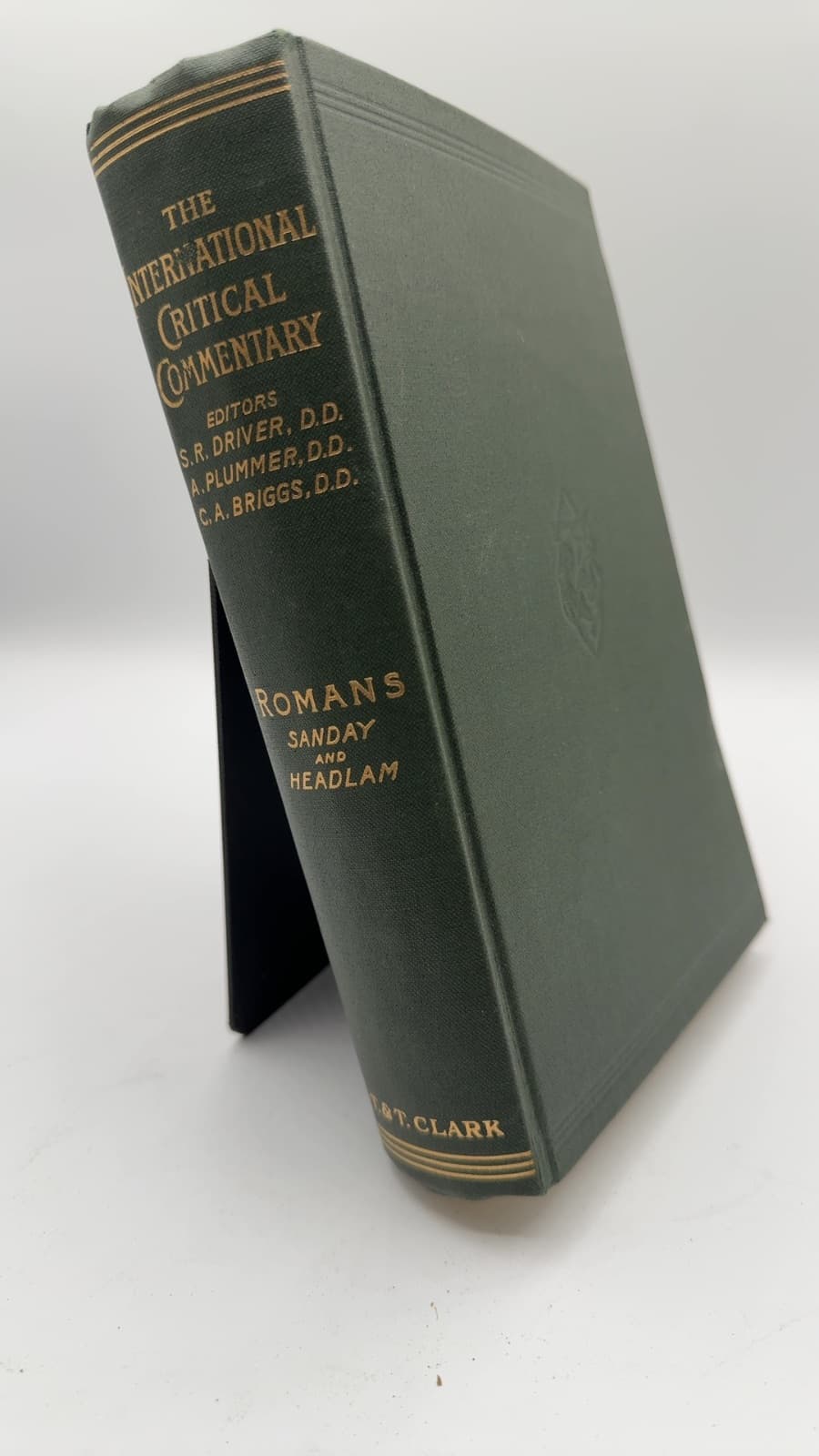 The Epistle to the Romans by Rev. W. Sanday, D.D., LL.D., Litt.D. and Rev. A. C. Headlam, D.D. - front cover